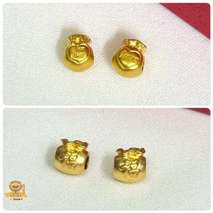 纯金吊坠 | 99.9% 纯金，小巧精致