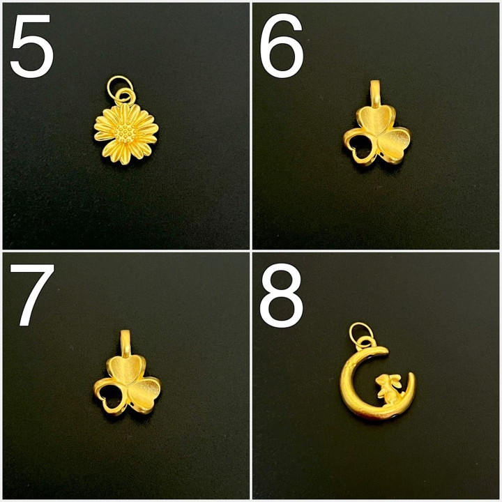 纯金吊坠 | 99.9% 黄金，精致且经认证