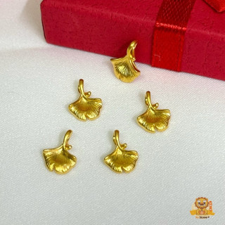 纯金银杏叶吊坠 | 小巧精致，正品保证