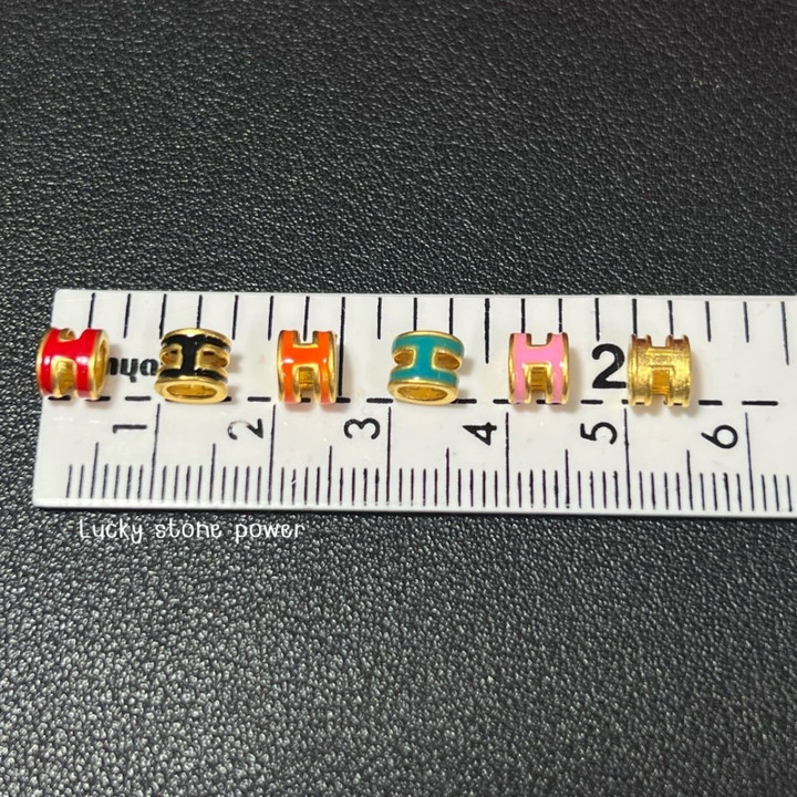 纯金H形吊坠 | 99.9%纯金，保证正品