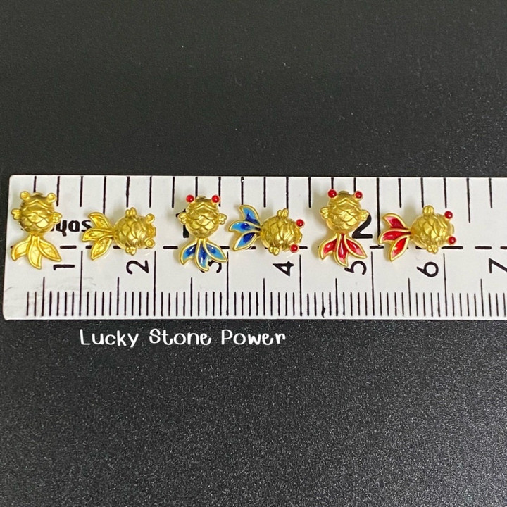 24K金鱼吊坠 | 正品保证，假一赔十