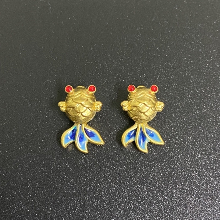 24K金鱼吊坠 | 正品保证，假一赔十