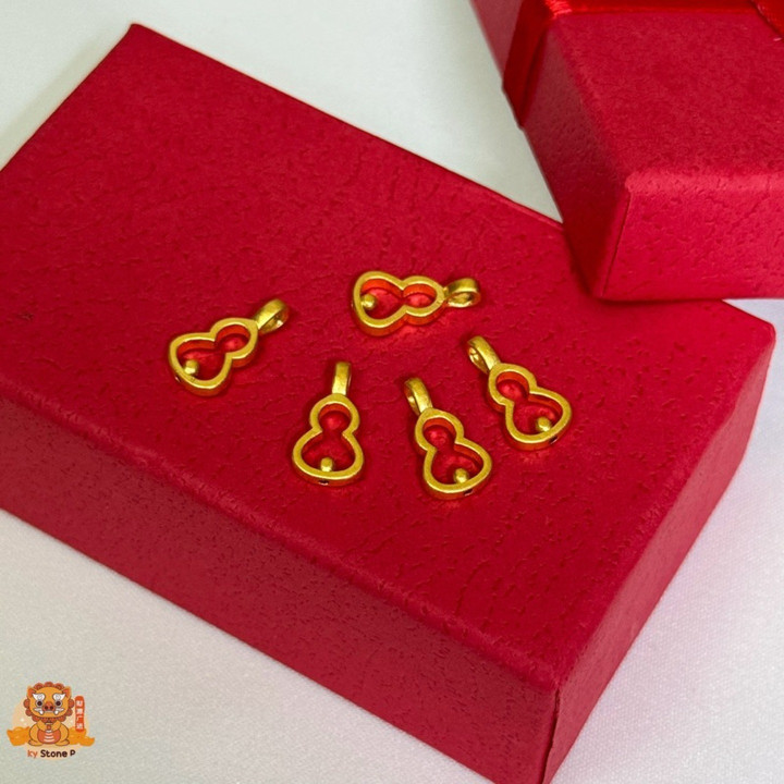 纯金财富吊坠 | 招财进宝