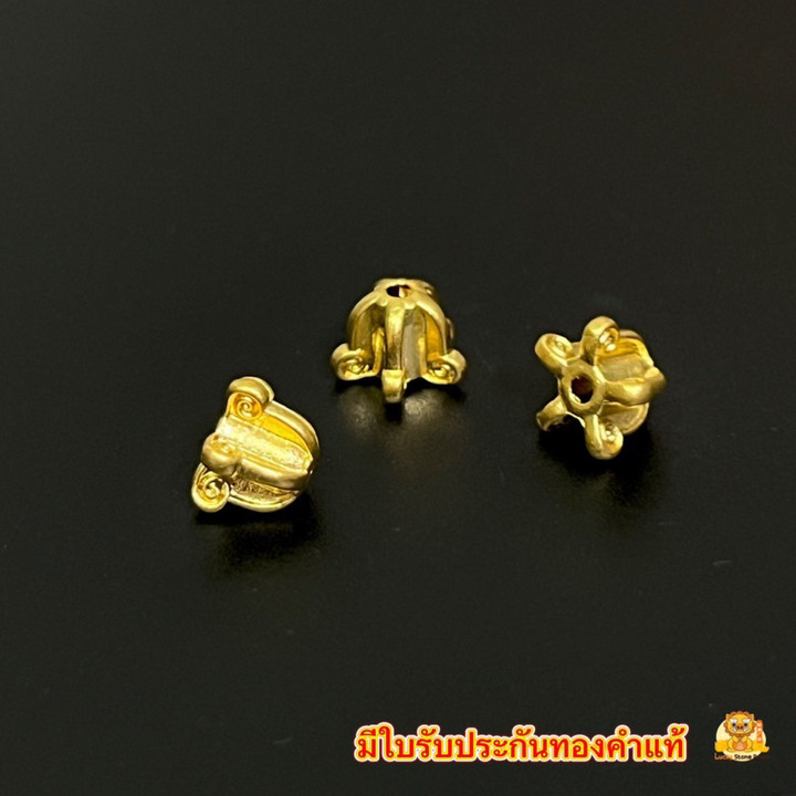 纯金花朵吊坠 - 99.9% 真品保证