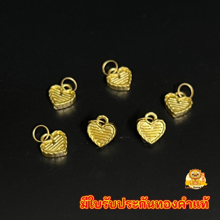 纯金迷你心形吊坠 | 99.9% 正品保证