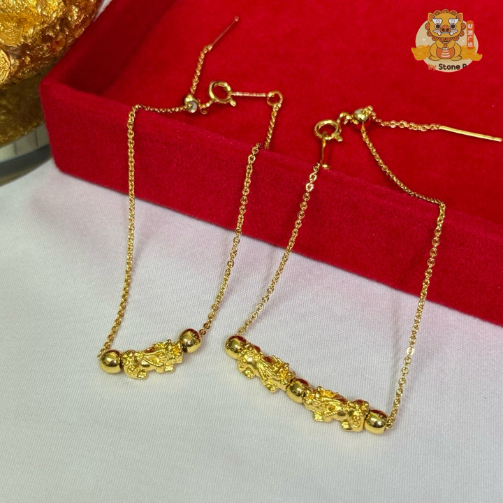 金貔貅手链 | 99.9%纯金吊坠 | 已认证