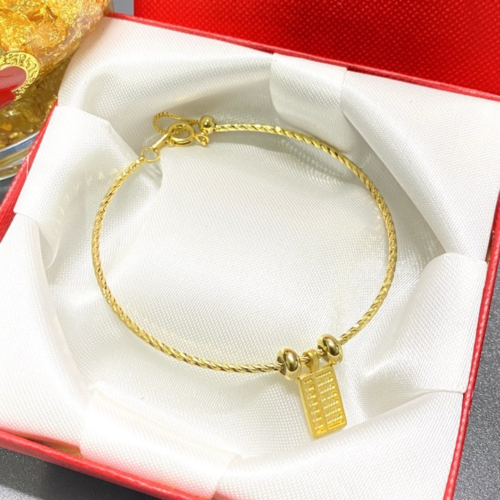 Pure Gold Abacus Bracelet | 99.9% Gold, Authentic Certificate