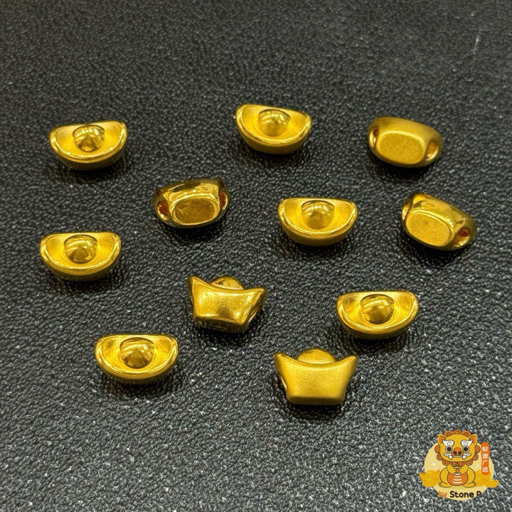 Genuine Gold Charms: 99.9% Pure, 0.5-0.55g Ingots
