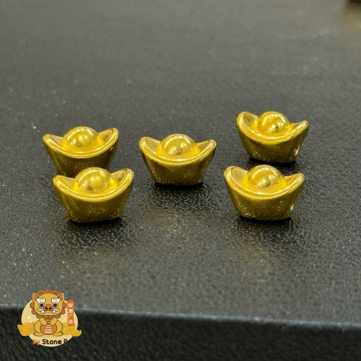 Genuine Gold Charms: 99.9% Pure, 0.5-0.55g Ingots