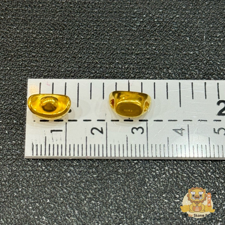 Genuine Gold Charms: 99.9% Pure, 0.5-0.55g Ingots