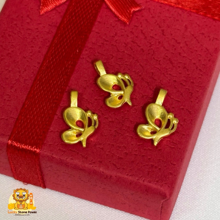 纯金蝴蝶吊坠（0.1克）——保证正品