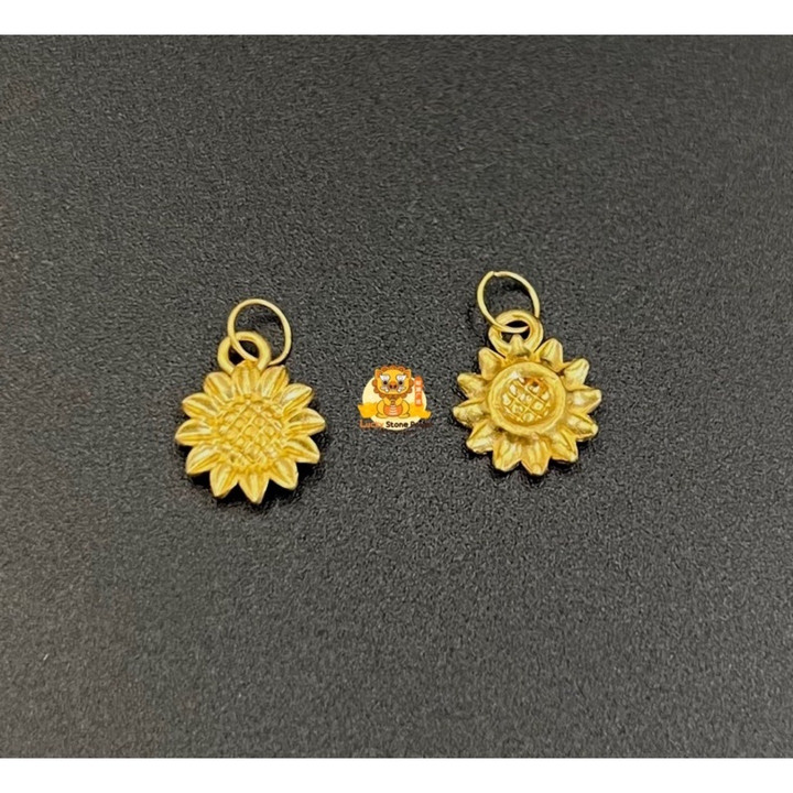 纯金向日葵吊坠 | 99.9% 正品保证