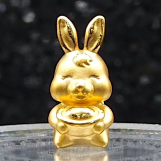 Solid Gold Anya Rabbit Charm | 99.99% Pure & Adorable