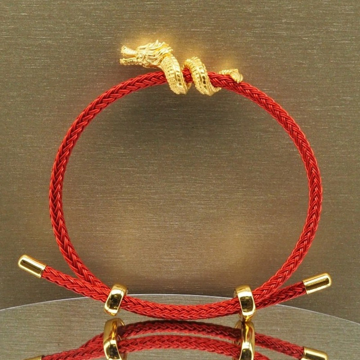 纯金盘绕龙形吊坠 | Anya珠宝