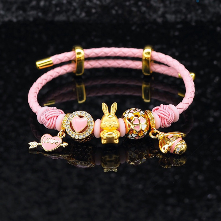 Solid Gold Anya Rabbit Charm | 99.99% Pure & Adorable