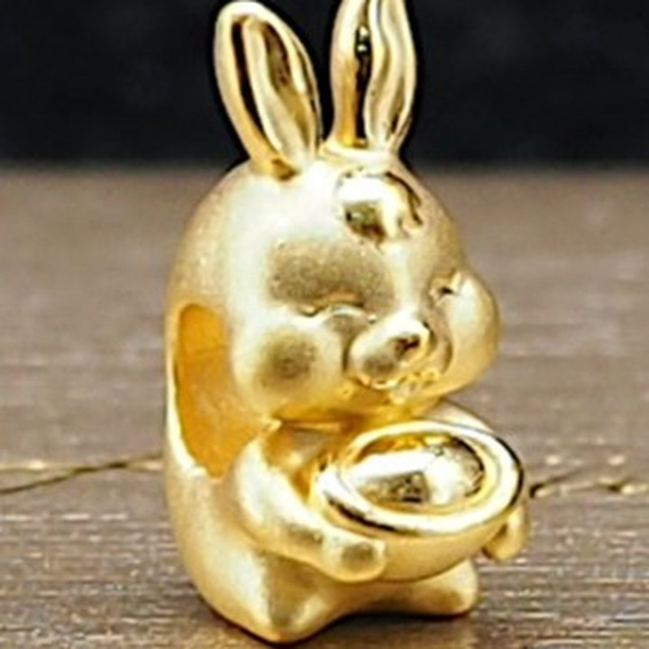 Solid Gold Anya Rabbit Charm | 99.99% Pure & Adorable