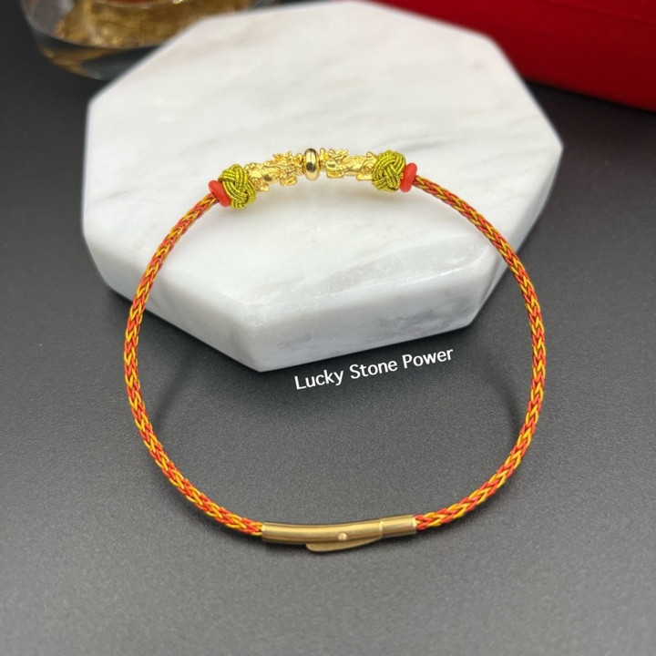 纯金貔貅手链 - 正品可佩戴的幸运符