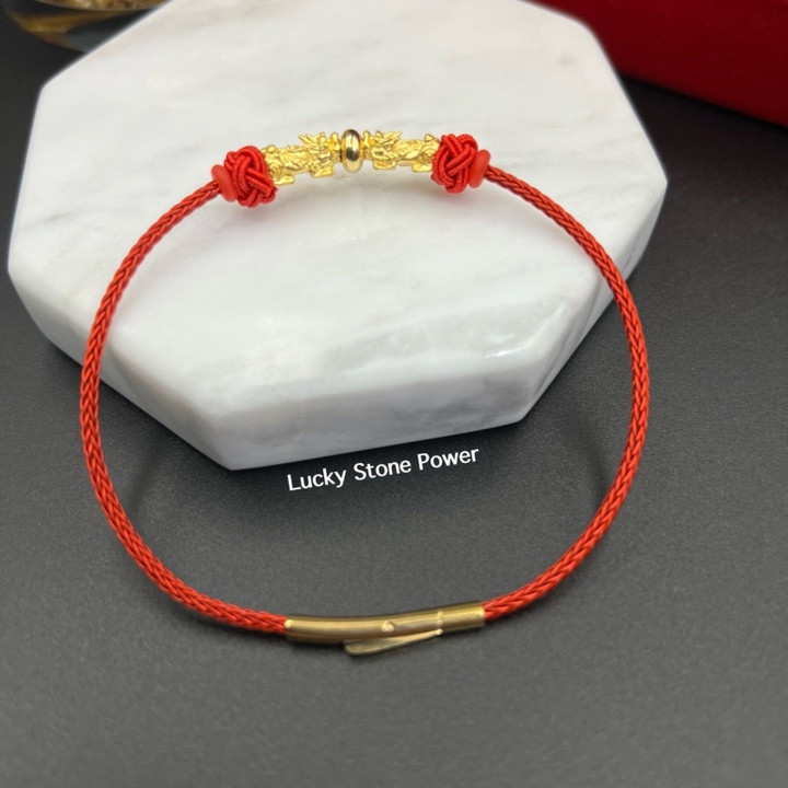 纯金貔貅手链 - 正品可佩戴的幸运符