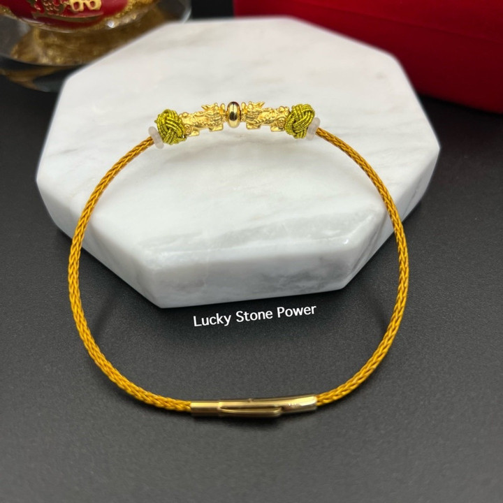 纯金貔貅手链 - 正品可佩戴的幸运符