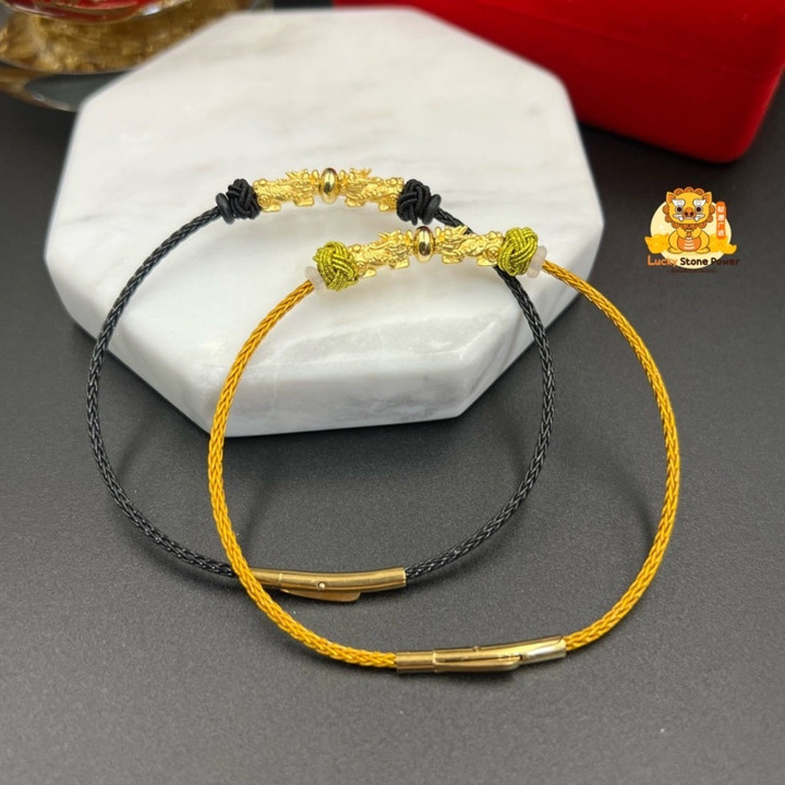 纯金貔貅手链 - 正品可佩戴的幸运符