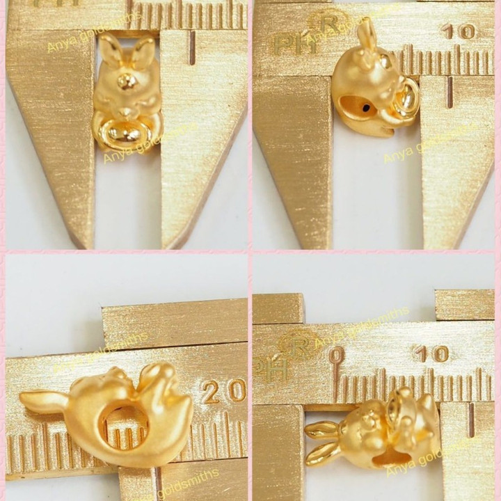 Solid Gold Anya Rabbit Charm | 99.99% Pure & Adorable