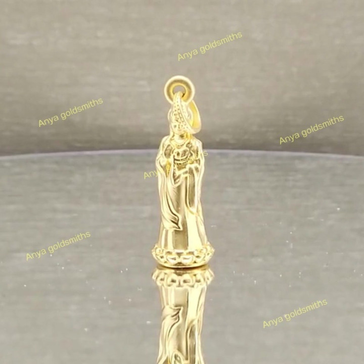 Pure Gold Anya Goddess of Mercy Pendant (0.61g)