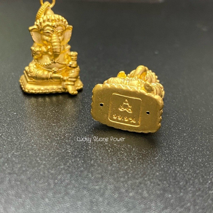 99.9%纯金象头神吊坠 | 附鉴定证书