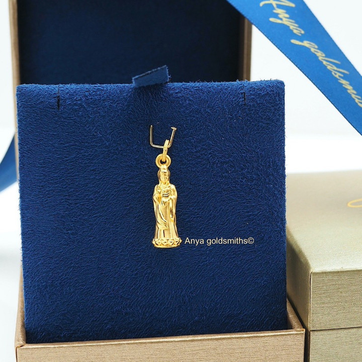 Pure Gold Anya Goddess of Mercy Pendant (0.61g)