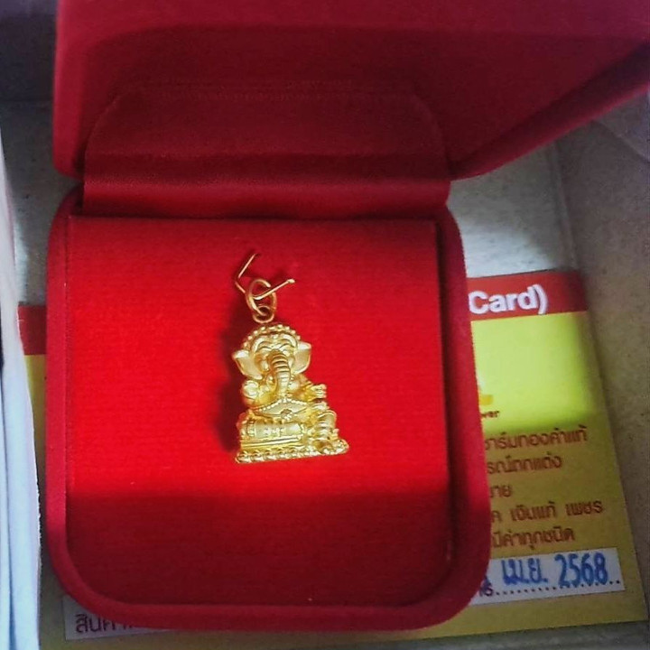 99.9%纯金象头神吊坠 | 附鉴定证书