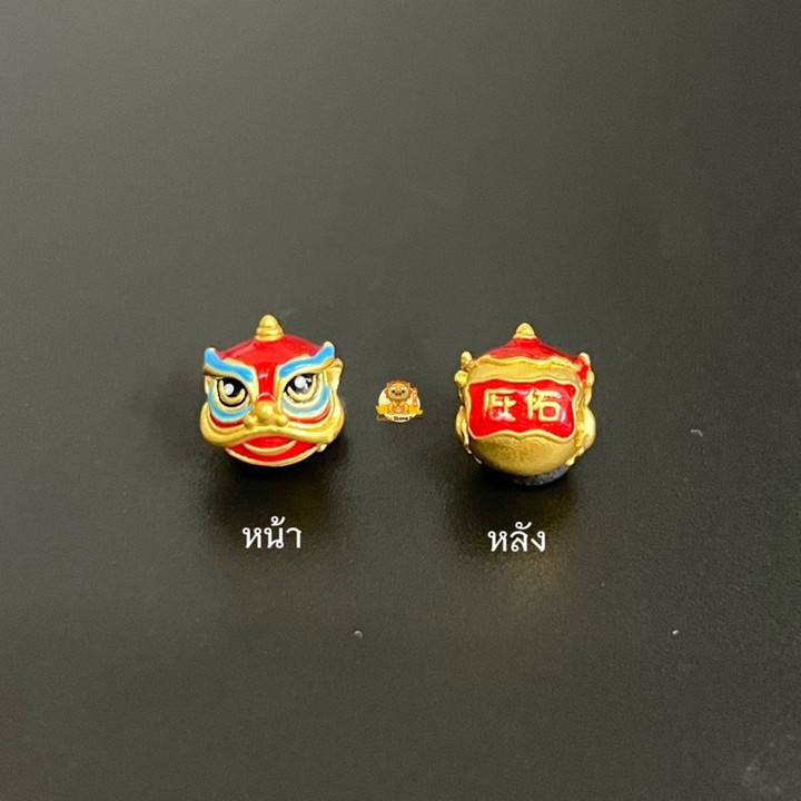 纯金狮头吊坠 | 99.9% 真品保证