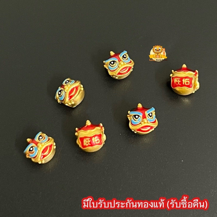 纯金狮头吊坠 | 99.9% 真品保证