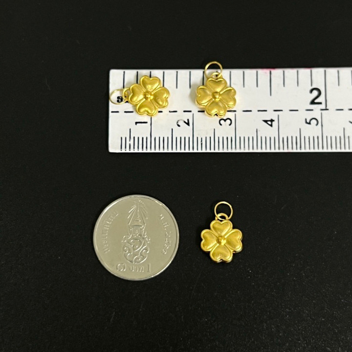 纯金四叶草吊坠 | 0.19-0.2克 | 附鉴定证书