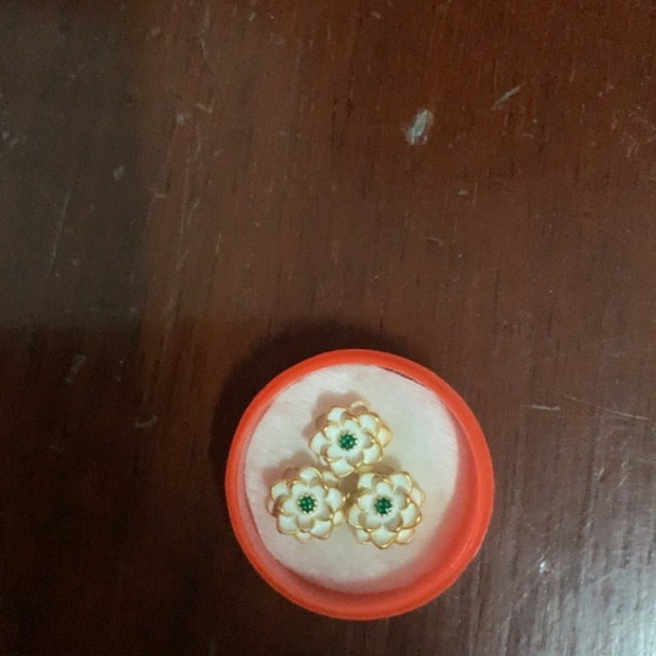 Pure Gold Peony Charm | White Enamel, Authentic & Timeless