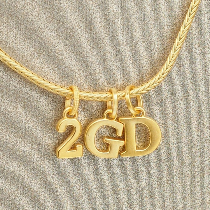 Pure Gold Anya Pendant with Numbers 1-9