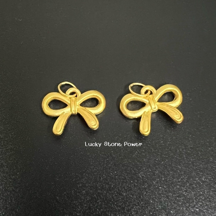 纯金蝴蝶结吊坠 | 0.27-0.28克 | 附带证书