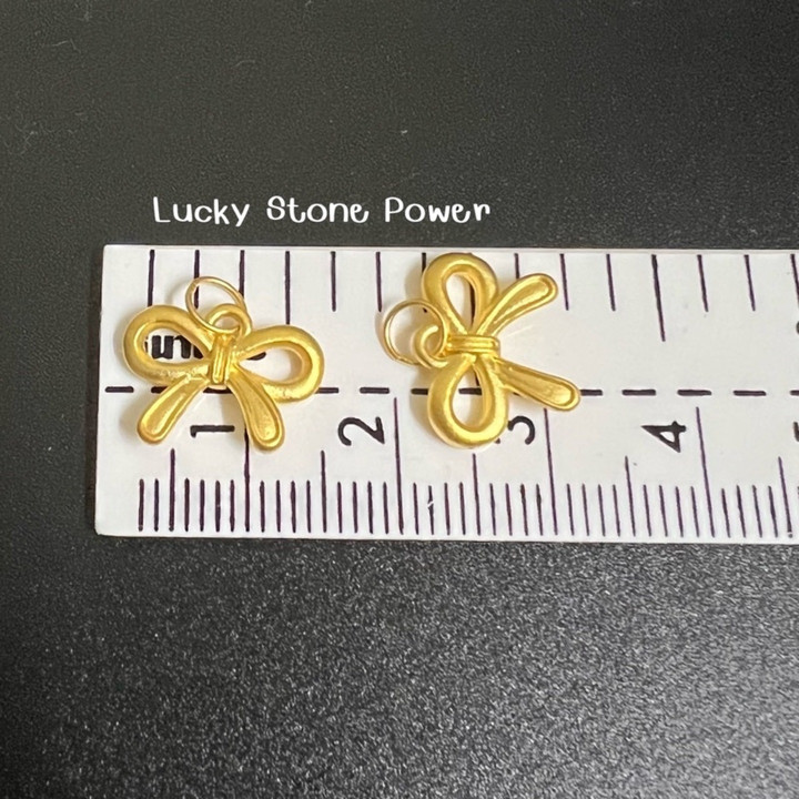 纯金蝴蝶结吊坠 | 0.27-0.28克 | 附带证书