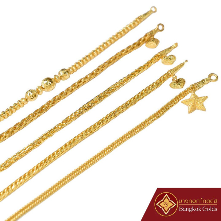 BangkokGolds 正品 96.5 纯金手镯 (2 Salung)