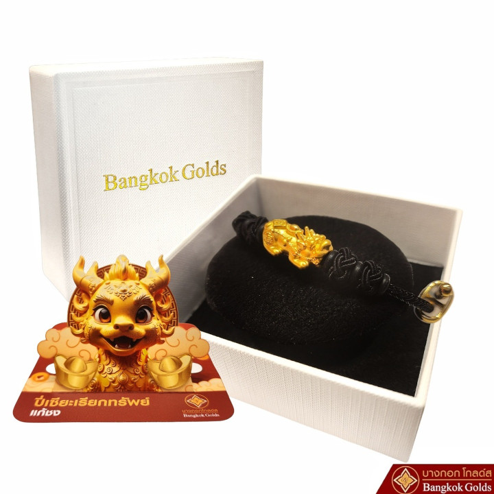 纯金貔貅手链：辟邪保平安