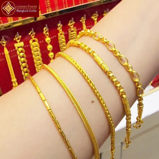 Genuine Bangkok Gold Bracelet - 96.5 Pure Gold, Assorted Styles *Yaowarat*