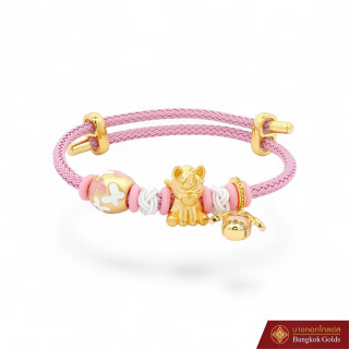 AAA 99.99 Gold Unicorn Charm Bracelet | Bangkok Golds