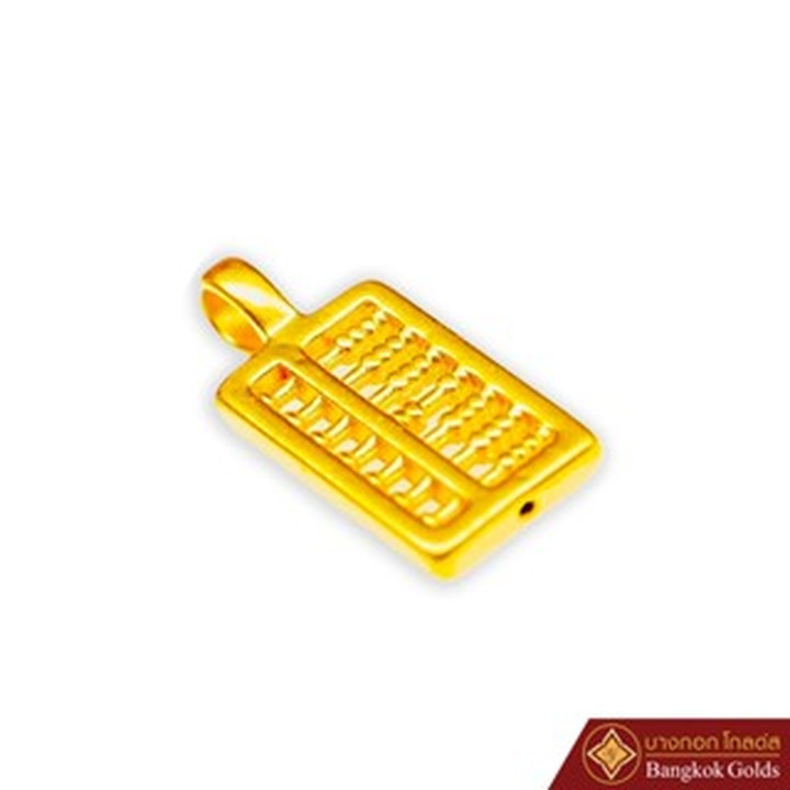 纯金算盘吊坠 | 曼谷金饰