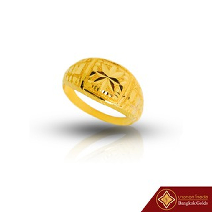 半萨鲁昂金戒指 | 耀华力金出品，96.5%纯金