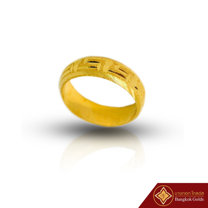 半萨鲁昂金戒指 | 耀华力金出品，96.5%纯金
