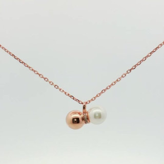 Sterling Silver Necklace with Mother-of-Pearl Pendant | Bangkok Golds