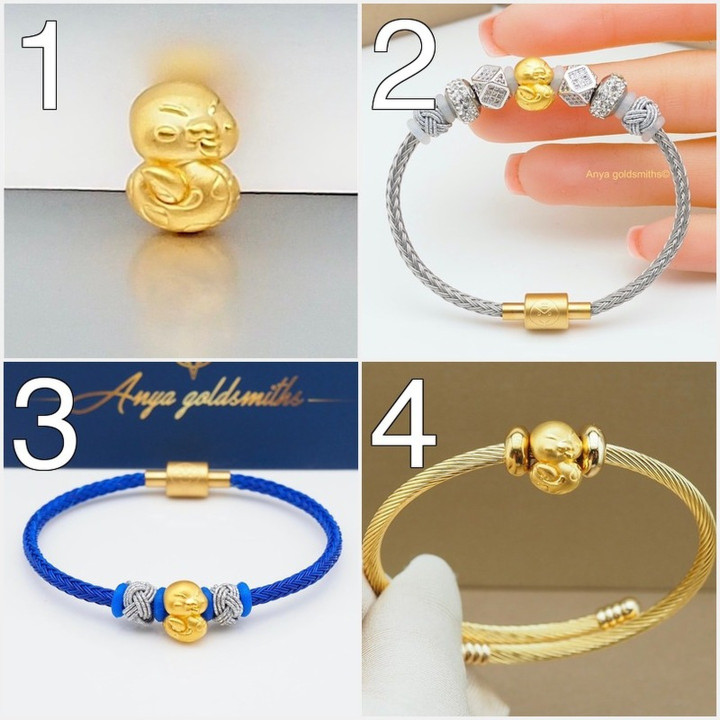 Anya 吊坠：蛇年款，99.99% 纯金