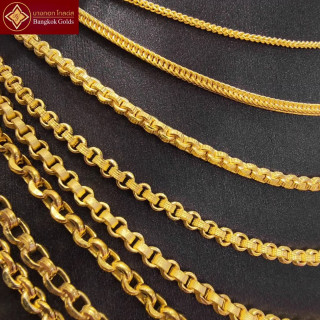 Authentic Bangkok Gold Necklace | 96.5 Pure Gold | 2 Salung Weight