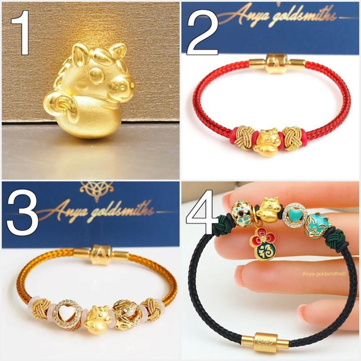 纯金安雅吊坠 | 马年系列