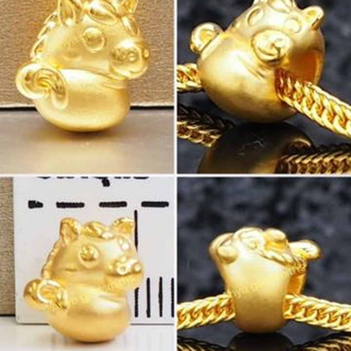 纯金安雅吊坠 | 马年系列