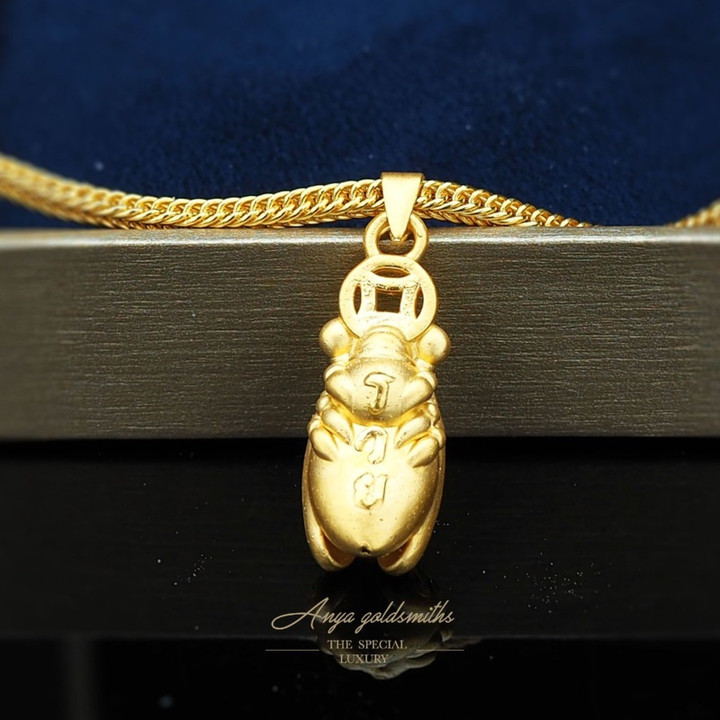 纯金安雅吊坠硬币设计 - 奢华魅力