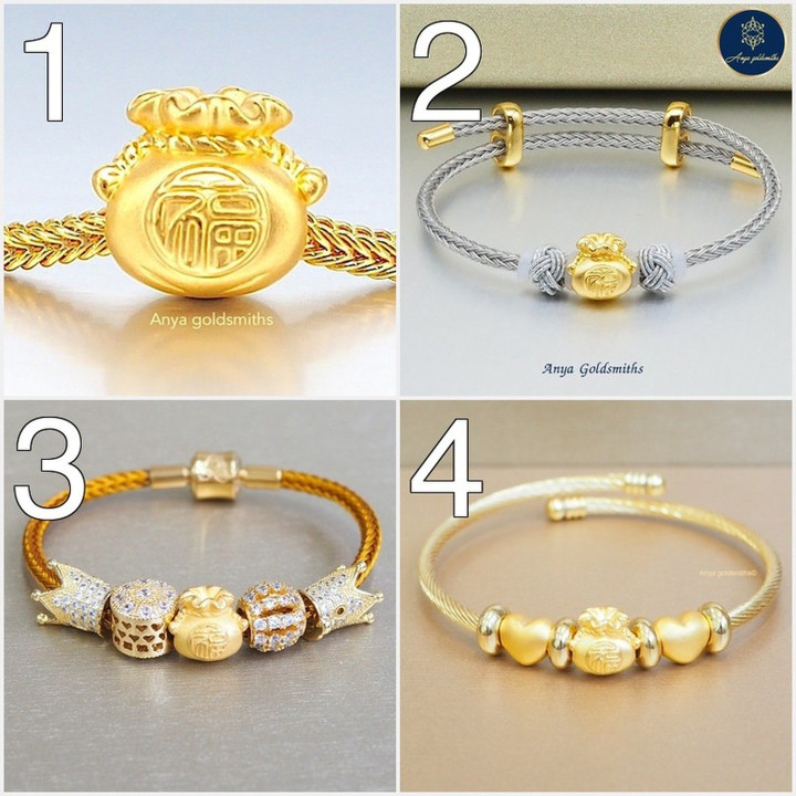 Luxe Anya Charm Gold Pouch (99.9% Pure Gold)